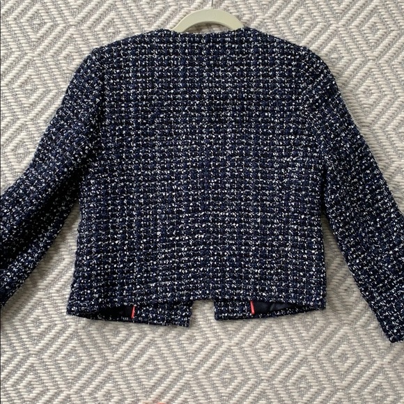 J Crew tweed woven metallic coat - Picture 5 of 5